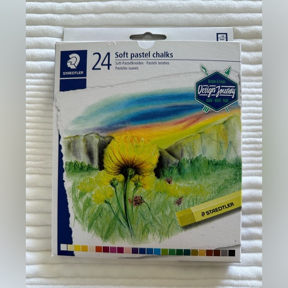 Staedtler Soft Pastel Chalks 24 Count New In Box - Picture 1 of 6